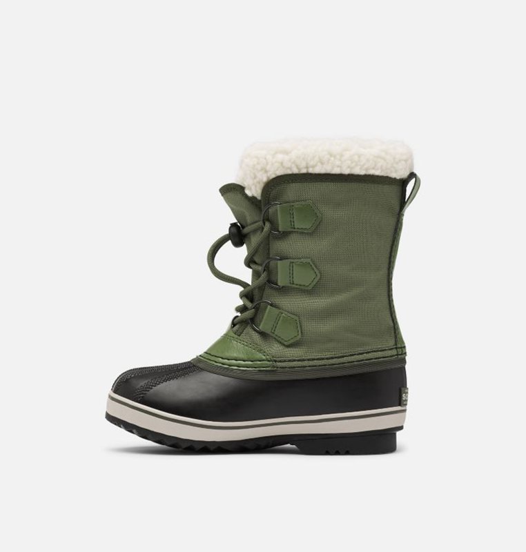 Sorel Barn Vinterkängor Gröna/Svarta - Youth Yoot Pac™ Nylon - RZB-568342